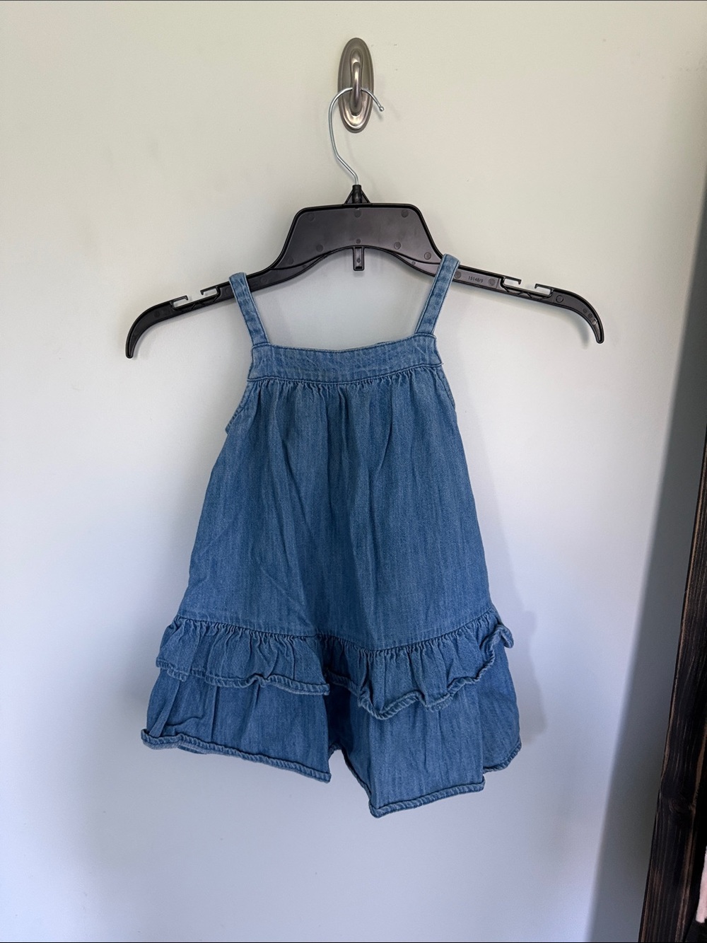 Blue Denim Ruffle Girls' Bottoms